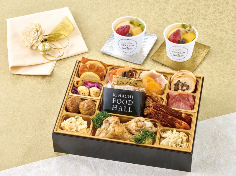 特選おせち　東京青山「KIHACHI」監修　KIHACHI FOOD HALL オードブル＆パフェアイス（早割期間～11/16）（12/18（金）～ 12/29（火）お届け）