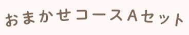 おまかせコースAセット